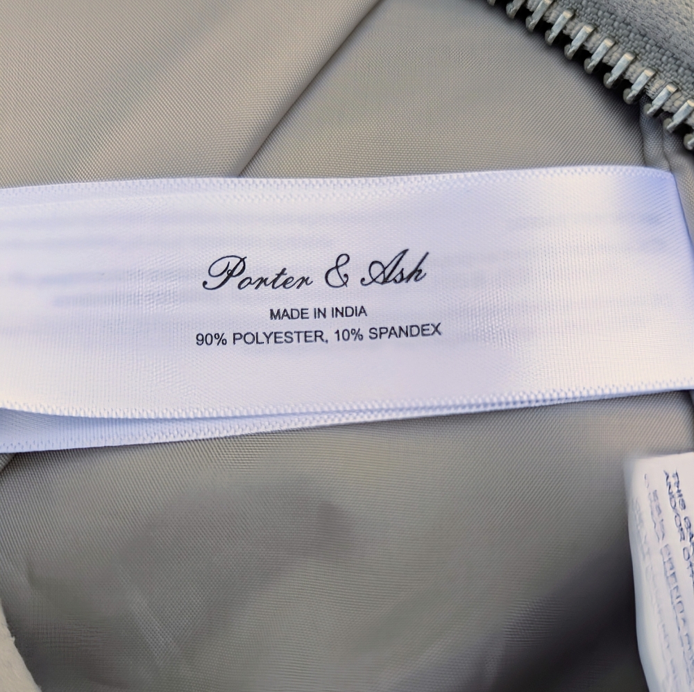 Porter & Ash Men's Cream Bomber Jacket - Picture 6 of 12